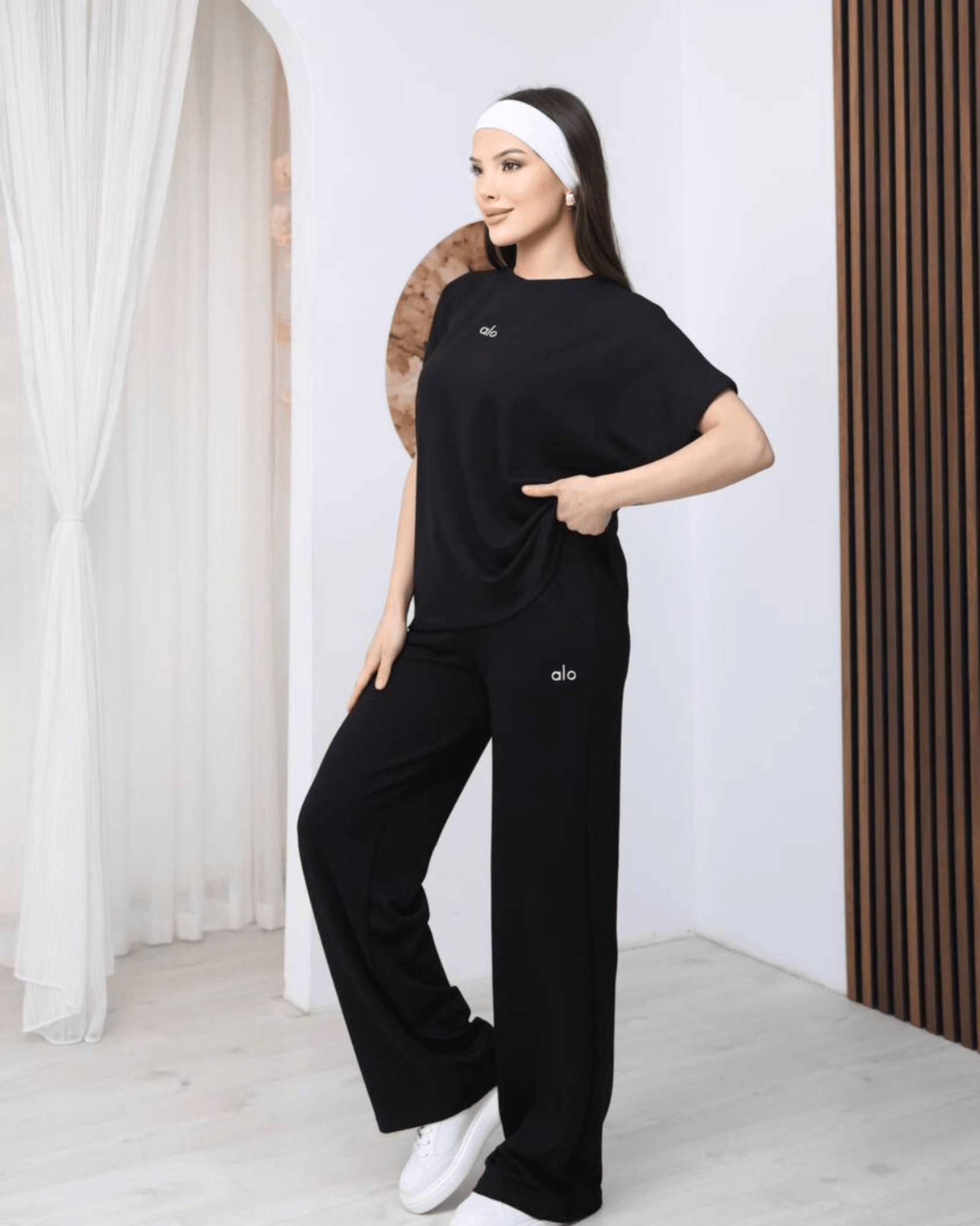 ElysMode Outfit Sets Black / S Alo Luxe Minimal Set