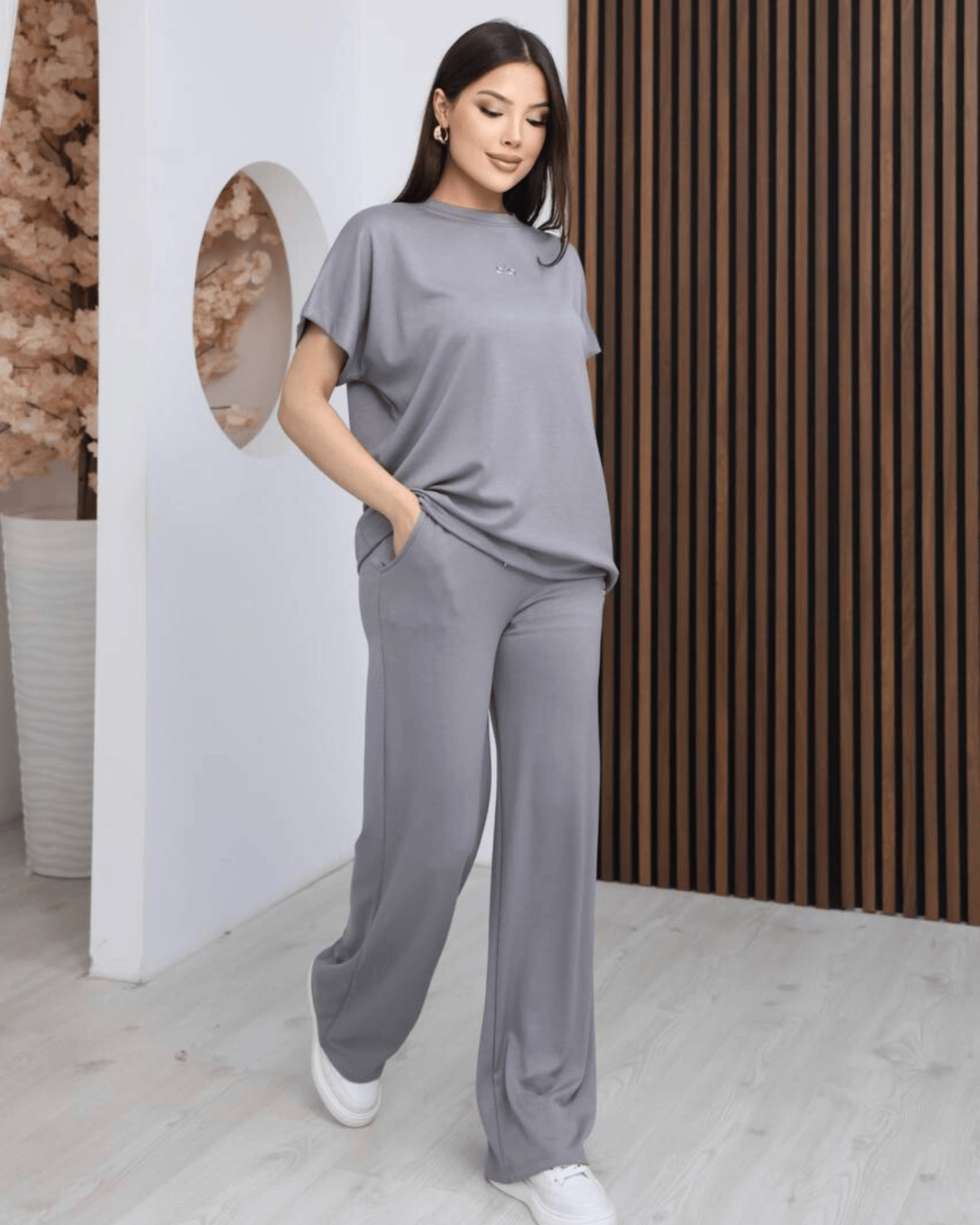 ElysMode Outfit Sets Grey / S Alo Luxe Minimal Set