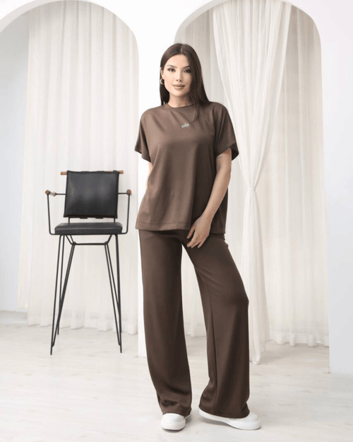 ElysMode Outfit Sets Alo Luxe Minimal Set