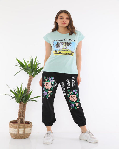 ElysMode Shirts & Tops Light Green / S Beach Therapy Top