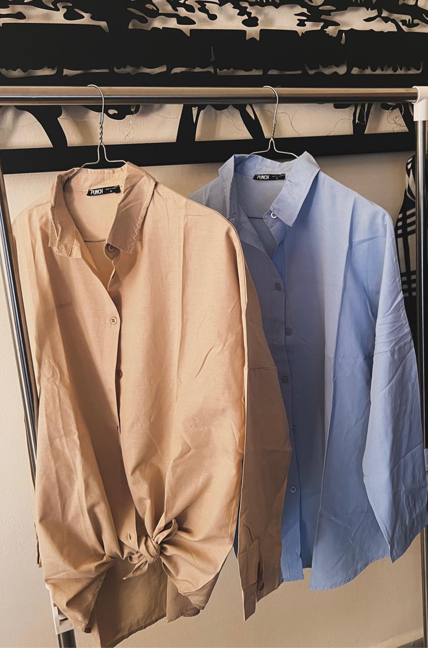 ElysMode Shirts & Tops Beige / S Elysmode Chemise