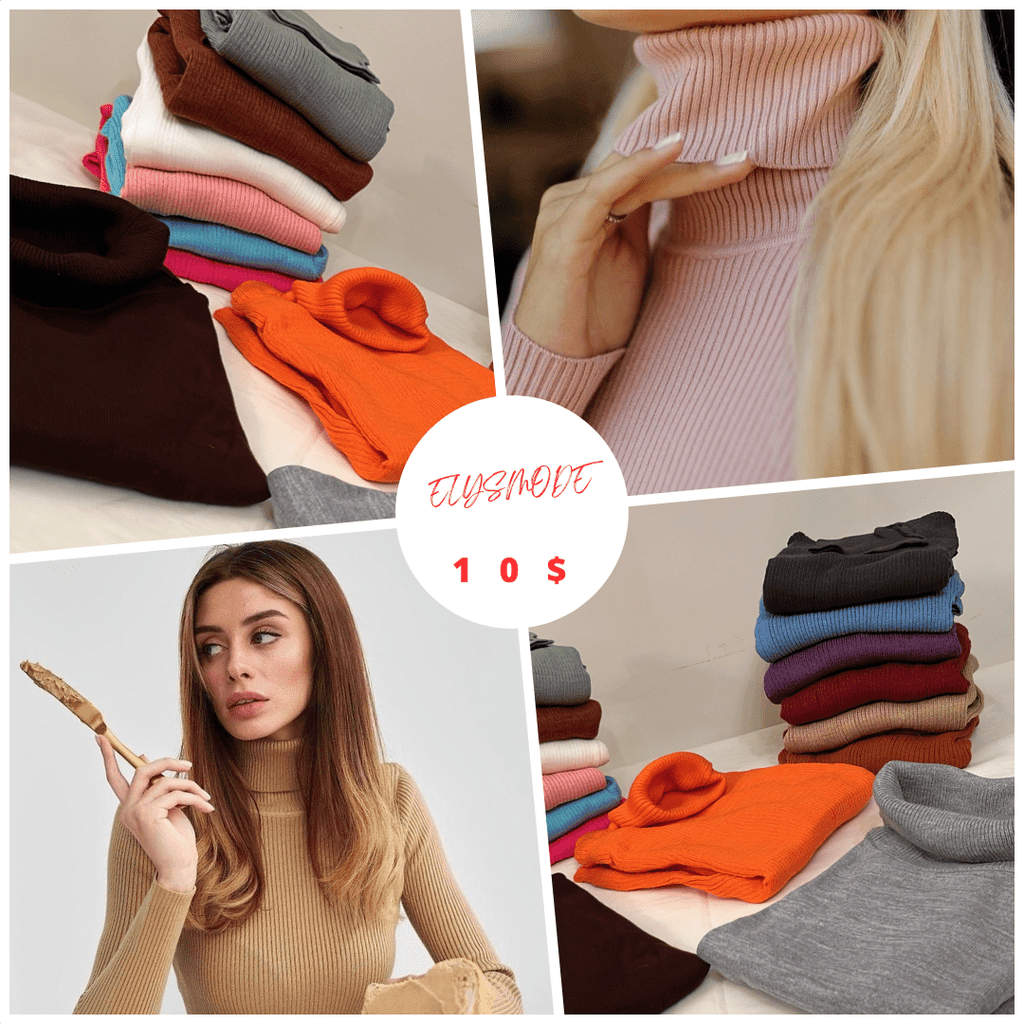 ElysMode Shirts & Tops Turtleneck Collection