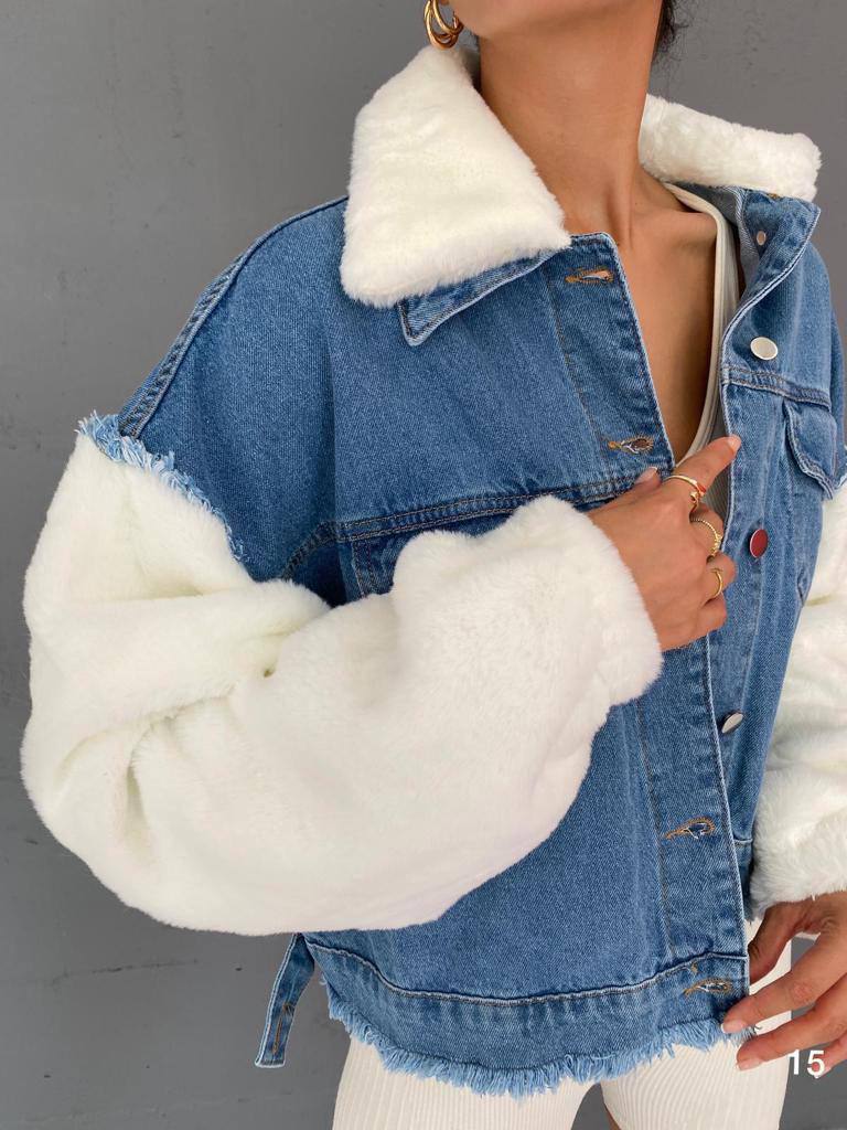 ElysMode Denim Stylish Jacket