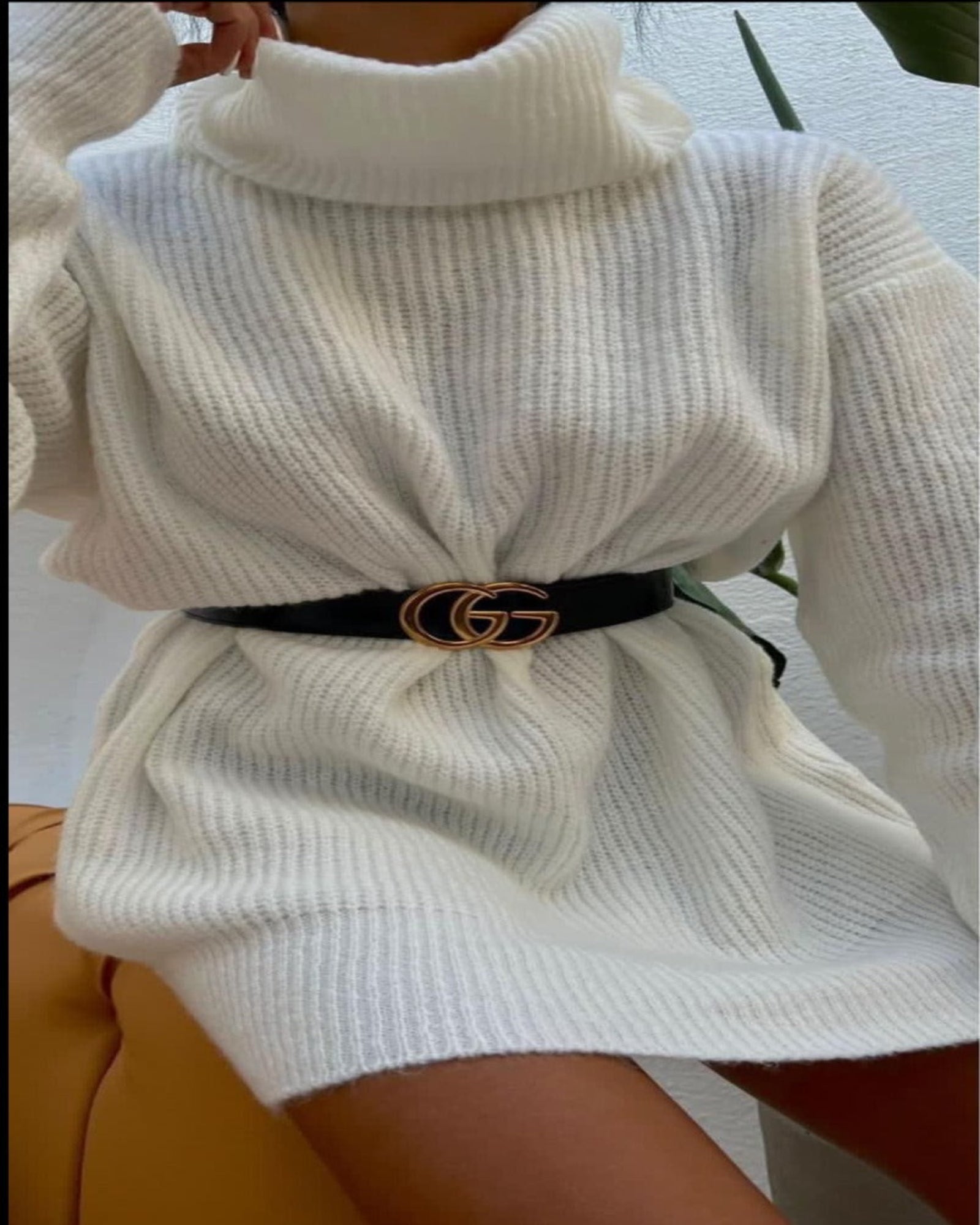 ElysMode Shirts & Tops Knitwear Dress Sweater