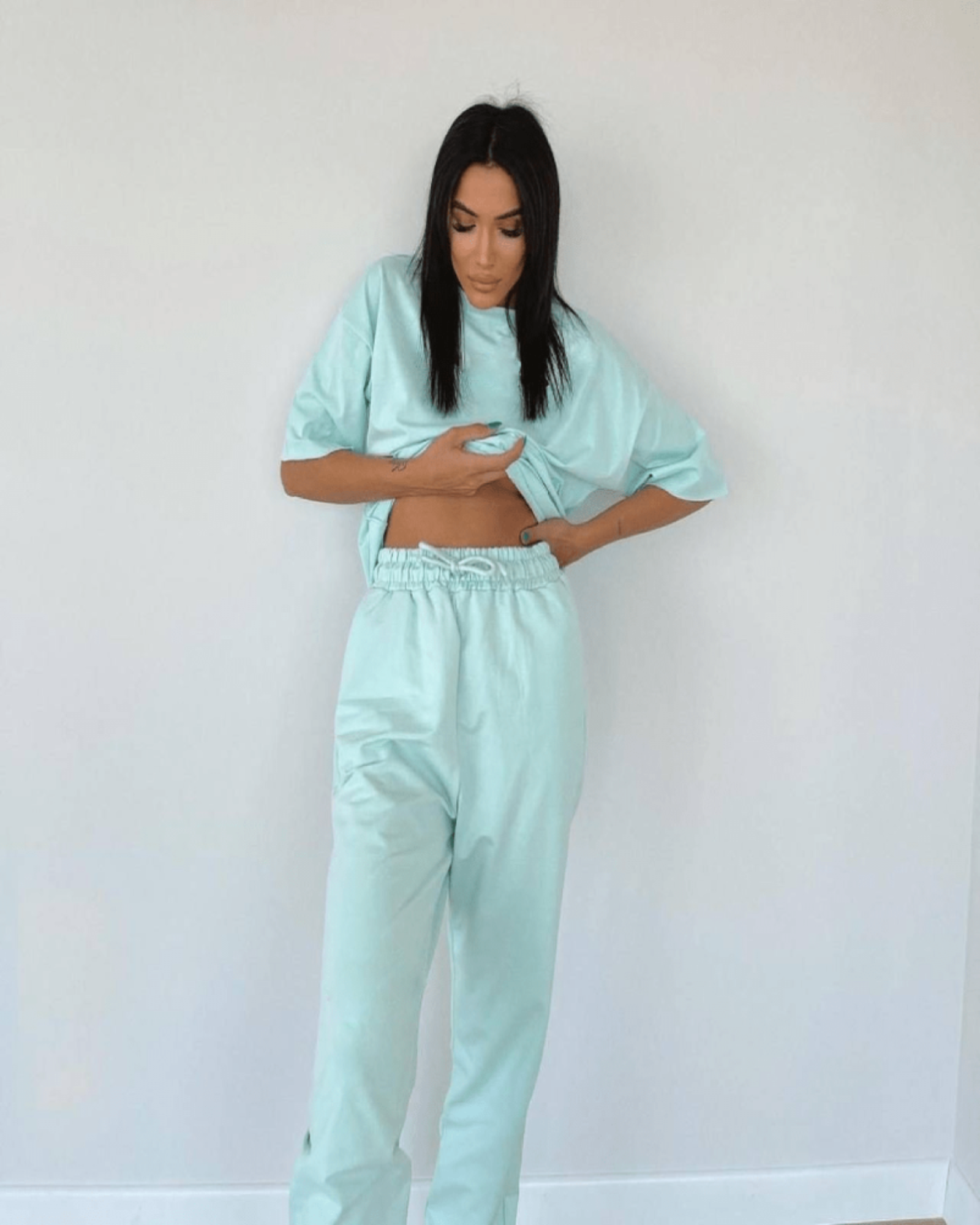 ElysMode S / Cotton Vert Almon Summer Set